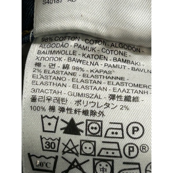 Levis Jeans Womens Sz 6/28 Blue Demi Curve Slim Leg Classic Rise Stretch Whisker - Picture 7 of 13